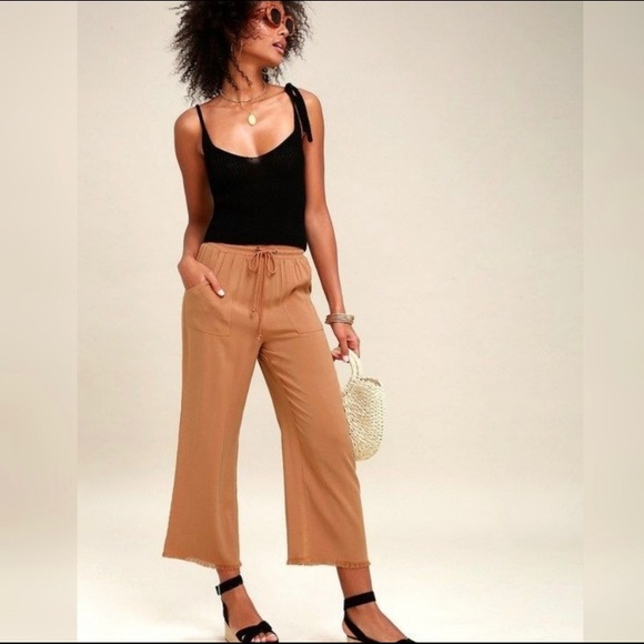 Pants - 1 L left! 🌎 High Waist Drawstring Tencel Pants